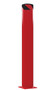 Vestil Steel Pipe Safety Bollard - 48 In. x 6-1/2 In. - Red