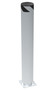 Vestil Steel Pipe Safety Bollard - 48 In. x 6-1/2 In. - Silver