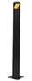 Vestil Steel Pipe Safety Bollard - 42 In. x 4-1/2 In. - Black