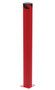 Vestil Steel Pipe Safety Bollard - 62 In. x 6-1/2 In. - Red