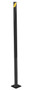 Vestil Steel Pipe Safety Bollard - 48 In. x 1-3/4 In. - Black