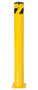 Vestil Steel Pipe Bollard with Slots - 48 In. x 5-1/2 In. - Yellow