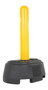 Vestil Plastic Portable Bollard With Base - 56-1/2 In. Yellow / - Black