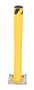 Vestil Steel Surface Mounted Removable Pipe Safety Bollard - 42 In. x 4-1/2 In. - Yellow