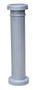 Vestil Aluminum Decorative Bollard - 43-1/2 In. x 5-1/2 In. - Silver