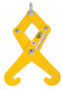 Vestil Steel Heavy Duty Beam Tongs - 8 In. Max Beam Width 1 In. x 12-7/16 In. x 22-1/2 In. 4000 lb - Yellow