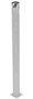 Vestil Steel Pipe Safety Bollard - 72 In. x 5-1/2 In. - Silver