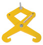 Vestil Steel Heavy Duty Beam Tongs - 10 In. Max Beam Width 1-1/2 In. x 14-9/16 In. x 25-1/8 In. 6000 lb - Yellow