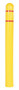 Vestil Low Density Polyethylene Bollard Post Cover Red Tape - 52 In. x 5 In. - Yellow
