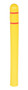 Vestil Low Density Polyethylene Bollard Post Cover Red Tape - 52 In. x 5 In. - Yellow