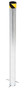 Vestil Galvanized Steel Pour In Place Bollard - 48 In. x 6-1/2 In. - Gray