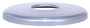 Vestil Galvanized Can Bag Holder - 55 Gallon Drum 8 In. - Silver