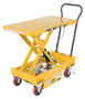 Vestil Steel DC Powered Hydraulic Single Scissor Cart - 20-1/2 In. x 39-3/4 In. 1000 lb - Yellow