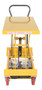 Vestil Steel DC Powered Hydraulic Single Scissor Cart - 20-1/2 In. x 39-3/4 In. 1000 lb - Yellow