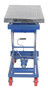 Vestil Steel Scissor Cart with Scale - 19-1/2 In. x 32 In. 1000 lb - Blue/Silver