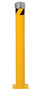 Vestil Steel Pipe Bollard with Removable Bolt-On Steel Cap and Slots - 42 In. x 4-1/2 In. - Yellow