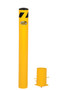 Vestil Steel Removable Pipe Safety Bollard - 72 In x 5-1/2 In - Yellow