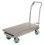 Vestil Stainless Steel Scissor - 304 Cart 20-1/4 In. x 39-3/8 In. 1000 lb - Silver