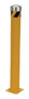 Vestil Steel Pipe Bollard with Removable Bolt-On Steel Cap and Slots - 48 In. x 5-1/2 In. - Yellow
