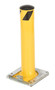 Vestil Steel Surface Mounted Removable Pipe Safety Bollard - 24 In. x 4-1/2 In. - Yellow
