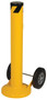 Vestil Steel Movable Bollard with Wheels and Removable Cap - 42 In. x 5-1/2 In. - Yellow