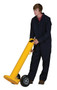 Vestil Steel Movable Bollard with Wheels and Removable Cap - 42 In. x 5-1/2 In. - Yellow