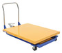 Vestil Steel Foot Pump Powered Scissor Cart - 48 In. x 40 In. 1000 lb Blue / - Yellow