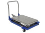 Vestil Partially Stainless Steel Foot Pump Powered Scissor Cart - 48 In. x 40 In. 1000 lb Blue / - Yellow