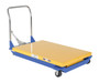 Vestil Steel Foot Pump Powered Scissor Cart - 48 In. x 32 In. 1500 lb Blue / - Yellow