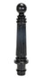 Vestil Ductile Iron Decorative Bollard - 28 In. x 5 In. - Black