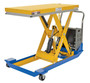 Vestil Steel DC Powered Scissor Cart - 48 In. x 24 In. 1000 lb Blue / - Yellow