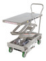 Vestil Stainless Steel 12V DC Double Cart - 20-1/2 In. x 39-3/4 In. 1000 lb - Silver