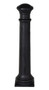 Vestil Ductile Iron Decorative Bollard - 38 In. x 8 In. - Black