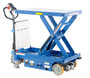 Vestil Steel Powered Drive and Lift Hydraulic Scissor Cart - 40 In. x 24 In. 1500 lb - Blue
