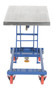 Vestil Steel Mechanical Scissor Cart with Hand Crank - 17-3/4 In. x 27-1/2 In. 330 lb - Blue/Silver