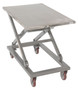 Vestil Partial Stainless Steel Mechanical Scissor Cart - 37 In. x 23-1/2 In. 660 lb - Blue/Silver