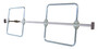 Vestil 1 Piece Aluminum Galvanized Cargo Bar - 104 In. L x 4-1/16 In. W 23-15/16 In. H With Hoops - Silver