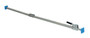 Vestil Steel Two Piece Cargo Bar for E and A Track - 87 In. to 116 In. - Silver