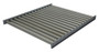 Vestil Steel Gravity Roller Conveyor - 52 In. x 60 In. 5000 - Silver