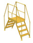 Vestil Steel Crossover Ladder - 4 Step 23-1/2 In. x 36 In. 500 lb - Yellow