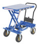 Vestil Steel Rough Terrain Elevating Cart - 20-1/2 In. x 27-9/16 In. 400 lb - Blue