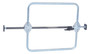 Vestil 1 Piece Galvanized Steel Cargo Bar - 104 In. L x 4-1/16 In. W 23-15/16 In. H With Hoops - Silver