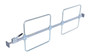 Vestil Steel Cargo Bar - 1 Piece 119 In. Length x 3-3/4 In. Width x 24-1/2 In. Height With Hoops - Silver