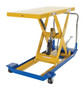 Vestil Steel Foot Pump Scissor Cart - 48 In. x 24 In. 1500 lb Blue / - Yellow