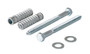 Vestil Steel - Q195 Concrete Car Stop Hardware Kit 2 Pack - Silver