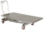 Vestil Partially Stainless Steel Hydraulic Elevating Cart - 31-1/2 In. x 63 In. 1000 - Silver