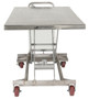 Vestil Partially Stainless Steel Hydraulic Elevating Cart - 31-1/2 In. x 63 In. 1000 - Silver