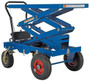 Vestil Steel Rough Terrain Elevating Cart - 20-1/2 In. x 39-3/4 In. 600 lb - Blue