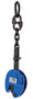 Vestil Steel Vertical Plate Clamp with Chain - 4 In. x 1-31/32 In. x 16-7/8 In. 1000 lb - Blue