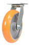 Vestil Polyurethane Swivel Caster - 8 In. Diameter x 2 In. Width 1250 lb - Butterscotch/Silver